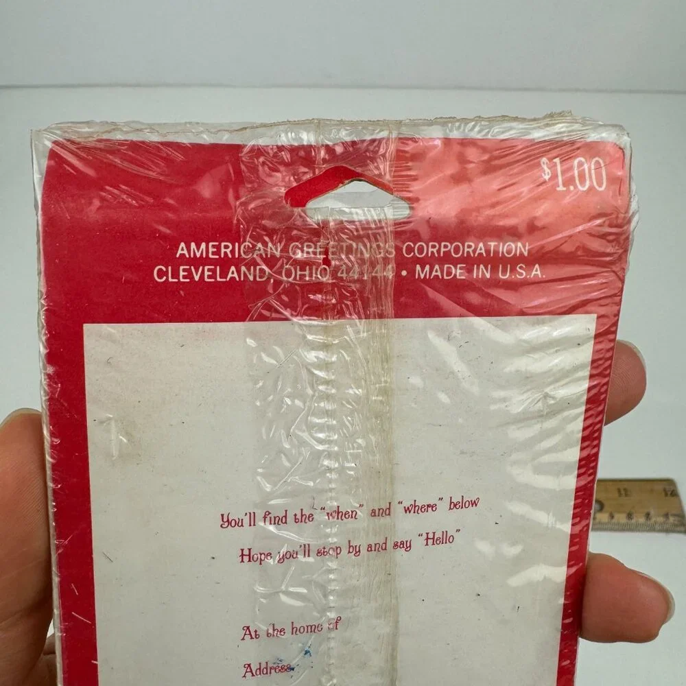 Vtg‎ Unused American Greetings You're invited to an Open House Winter Cards READ